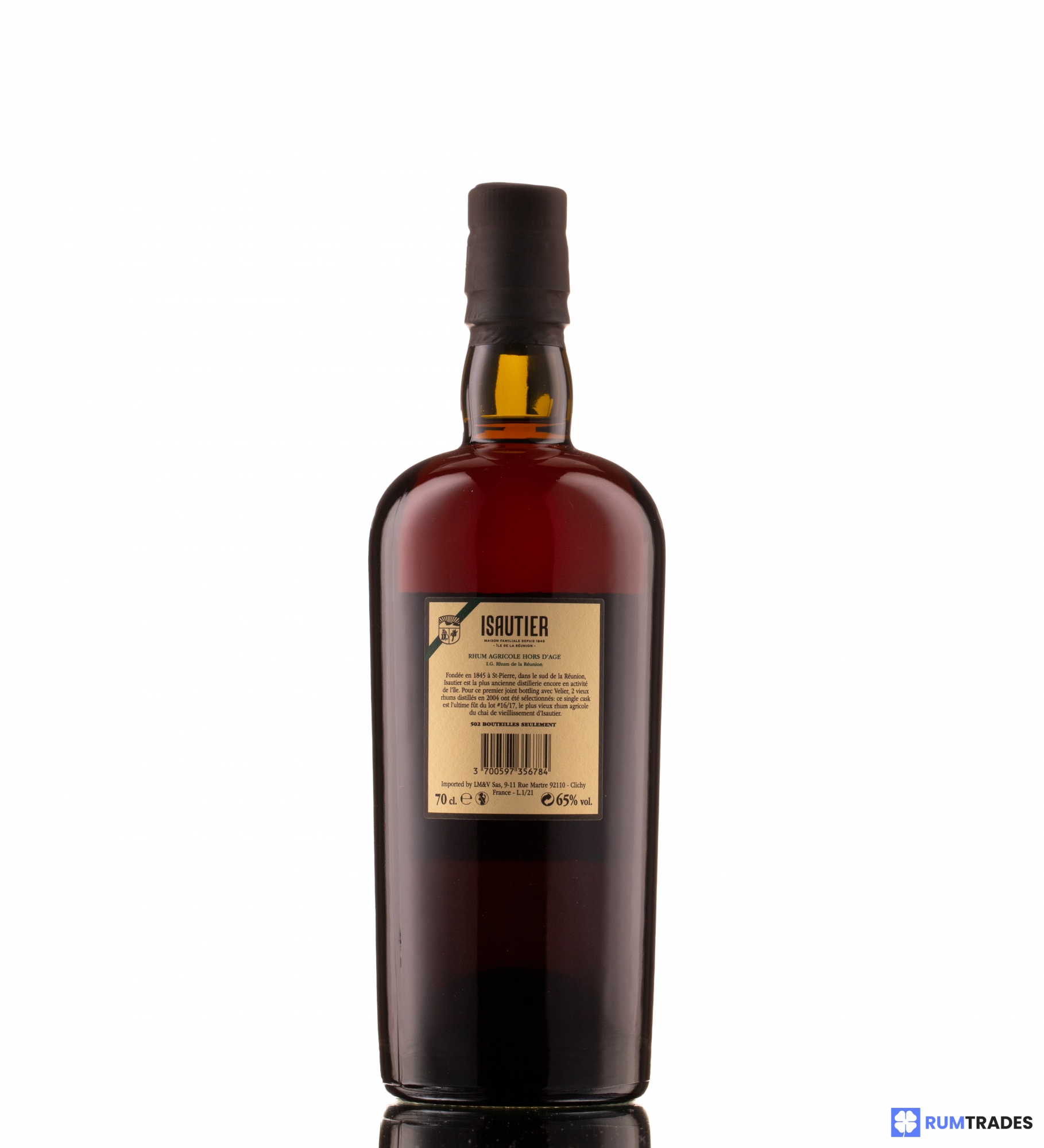 ISAUTIER 12 ans Alfred Rhum Vieux, Rhum de La Réunion en Bouteille