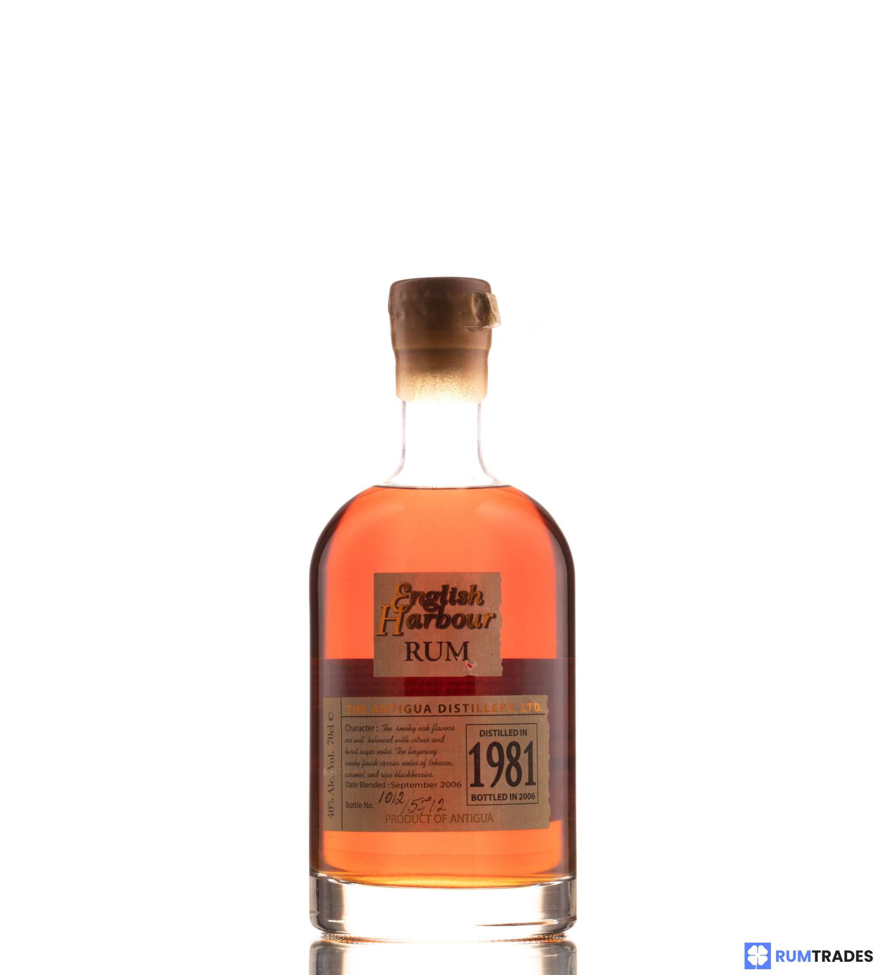 old harbour tobacco ENGLISH HARBOUR (ANTIGUA DISTILLERY) 1981 25 YEARS OLD 40%